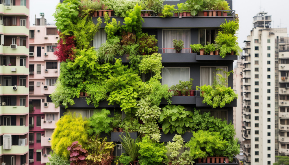 Exploration des jardins verticaux en milieu urbain
